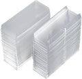 50 Pcs Plastic False Eyelash Storage Box Empty Lash Holder Container Eye Lash Packaging Case Eyelash Display Organizer Clear
