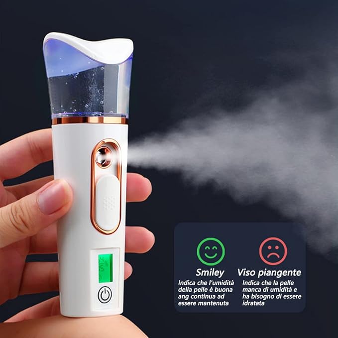 FATUXZ Handy Nano Mist Sprayer with Skin Analyzer Moisture Tester
