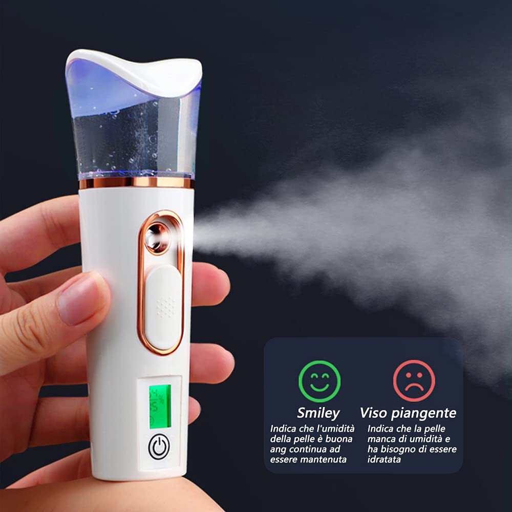FATUXZ Handy Nano Mist Sprayer with Skin Analyzer Moisture Tester