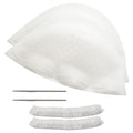 2 PCS Holes Opened Hair Dye Cap Highlight Kit with Hook Silicone Highlighting Cap Smooth Highlights at Home Bleach Reuseable Beauty Hair Care Kits (White)