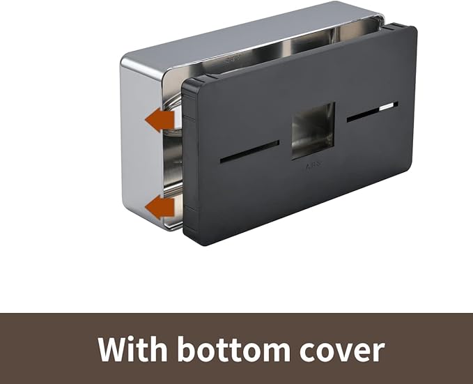 Y-in Hand Tissue Box Cover, Rectangular Mirror Wall Mounted Facial Paper Holder Dispenser, Prefert for Storage on Bathroom Vanity, Kitchen, Night Stand, Countertops Office and Car.