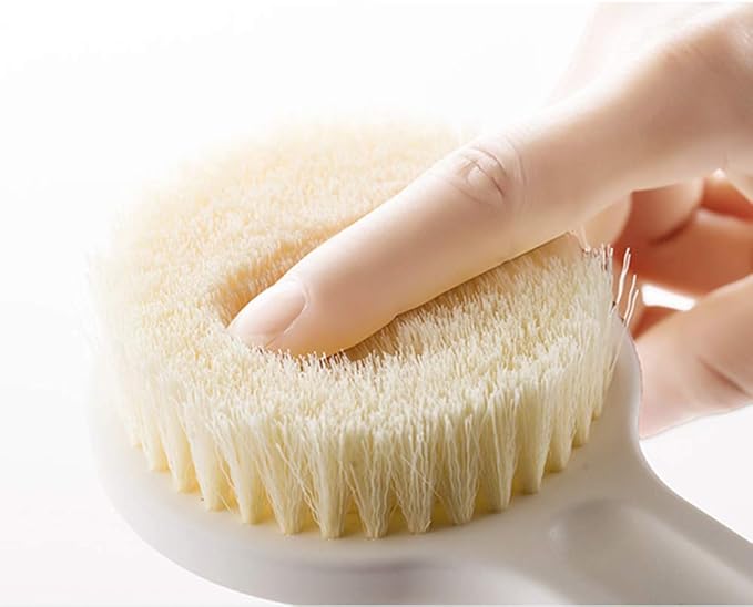 Ithyes Body Brush Dry Brushing Shower Bath Brush Long Handle Gentle Back Skin Scrubber Exfoliate Massage Improve Blood Circulation Cellulite Treatment