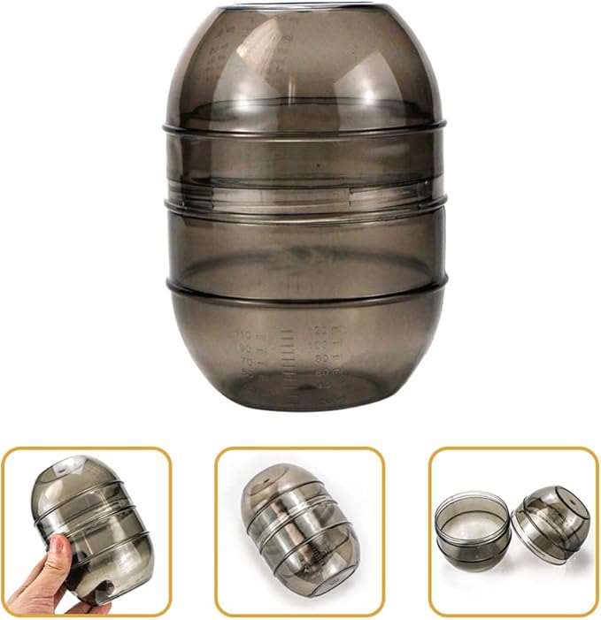 KALLORY Hair Dye Cup, Hair Color Shaker Bowl Plastic Salon Mixing Bowl Hair Color Mixing Tools for Barbershop Home
