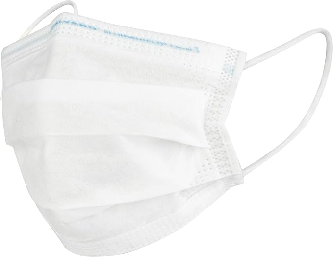 HALYARD FLUIDSHIELD 1 Fog-Free Disposable Procedure Mask,with SO SOFT Lining&SO SOFT Earloops,Pleat-Style,White,Level 1,41802