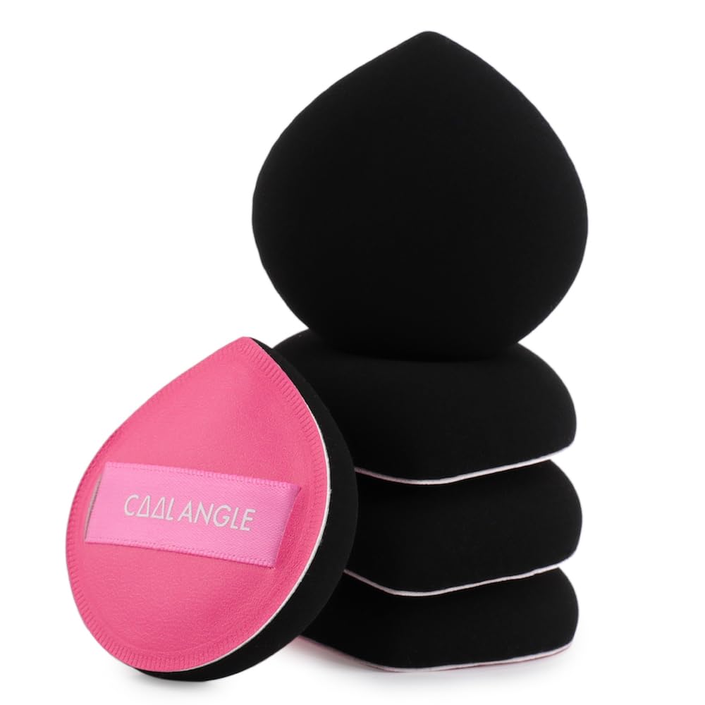 COOL-ANGLE Latex-Free Makeup Blender Sponges, Medium, Pink, 5 Pcs
