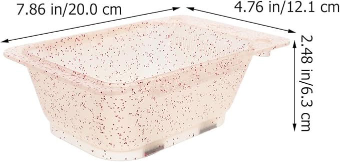BIUDECO Hair Dye Mixing Bowl 7.87X4.76X2.48In Plastic Salon Hair Color Accessories Holder for Diy Coloring and Mask Application at Home or Professional Use