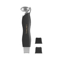 Vangines Ice Roller for Face & Eyes, Cooling Facial Roller with Blackhead Remover & 2 Silicone Brushes, Stainless Steel Face Roller for Puffiness, Pores & Deep Cleansing(Black)