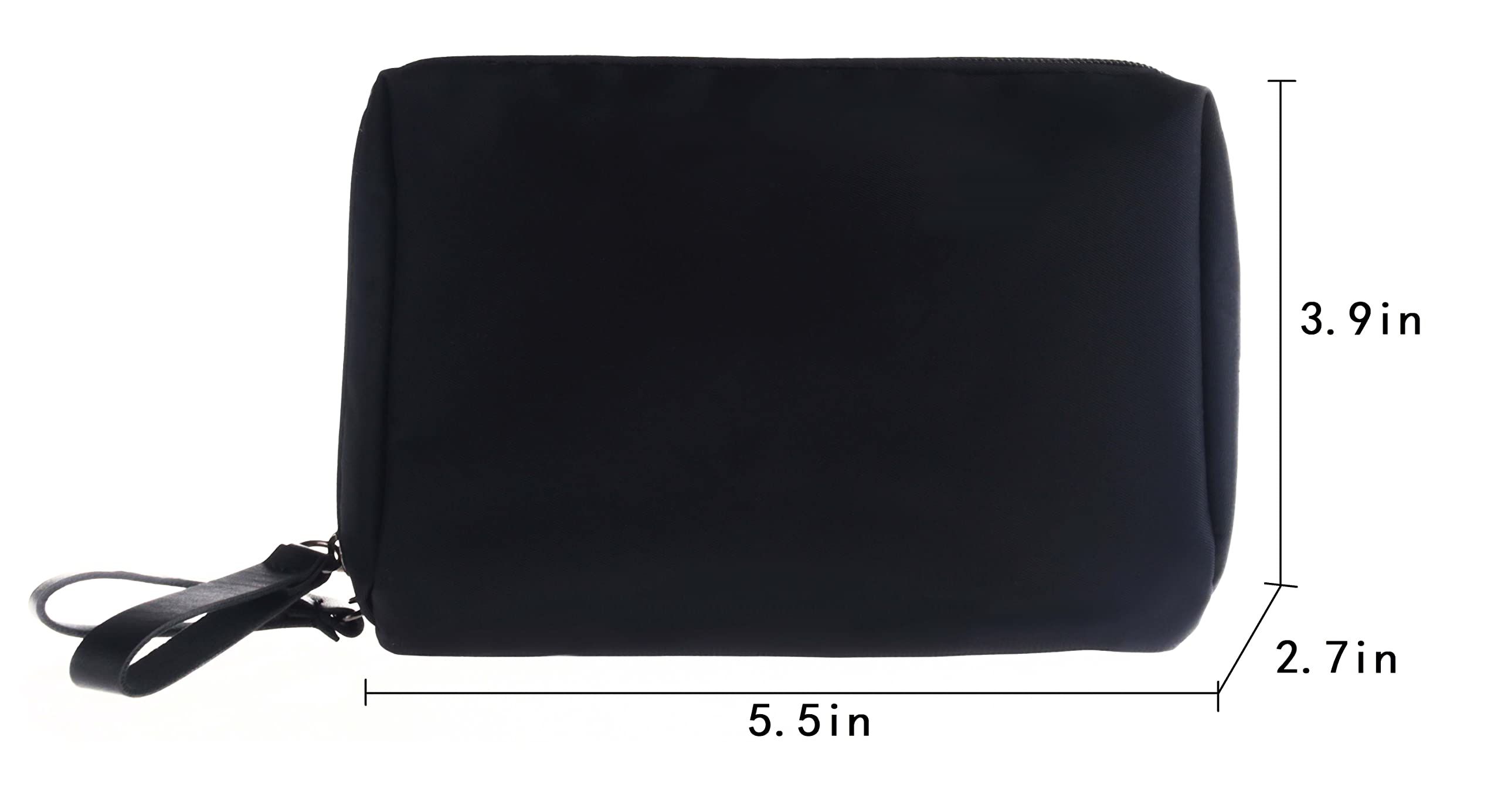 Kososuru Small Makeup Bag for Purse Portable Waterproof Cosmetic Bag Travel Makeup Pouch for Women (Inner red, Square)