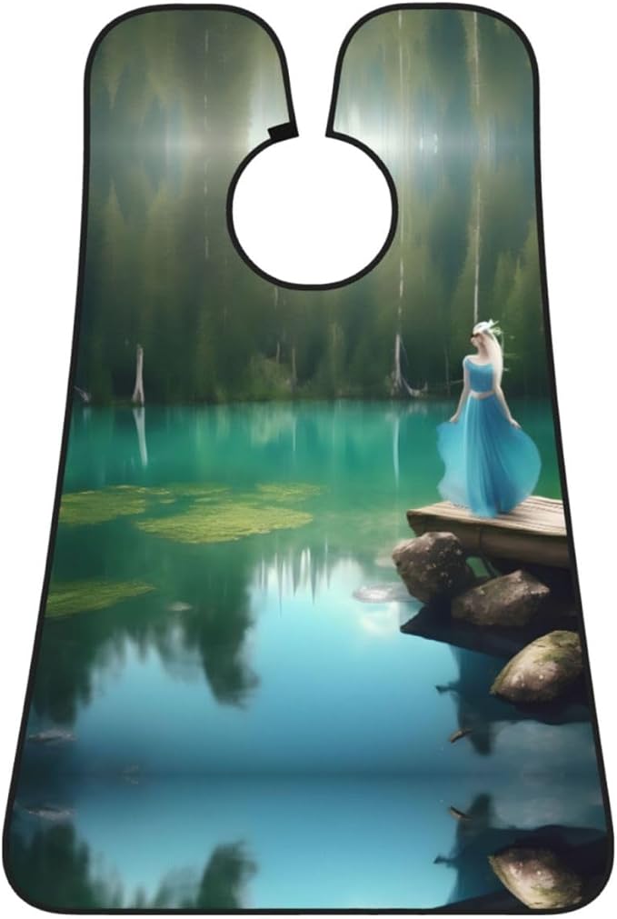 Loon Nature Bird Print Beard Bib Shaving Apron, Beard Hair Trimming Cape Gift For Dad