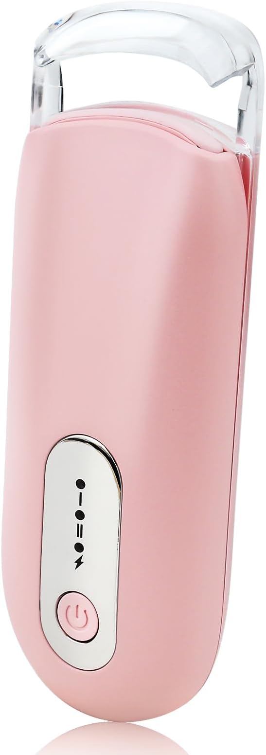 Hsenowi Heated Eyelash Curler for Natural Lashes 2-Level Adjustable Temperature Mini Electric Lash Curler Fast 3-Second Heat Up 24 Hours Long-Lasting Curl