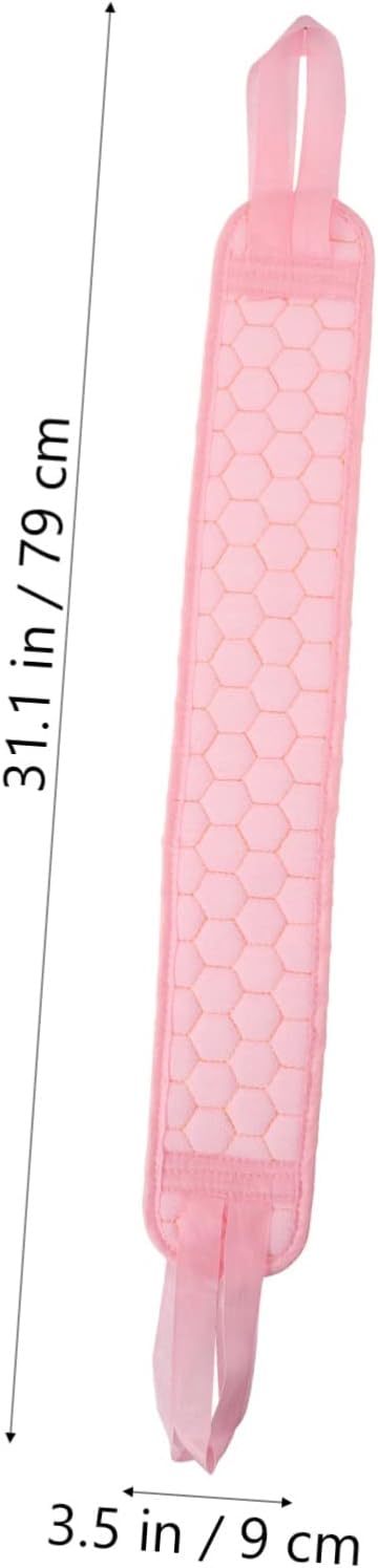 CANIGHT 2pcs Bath Scrubber Set Exfoliating Back Strap Glove for Smooth Skin Body Cleaning Tool for Shower Use Easy to Store Hang to Dry