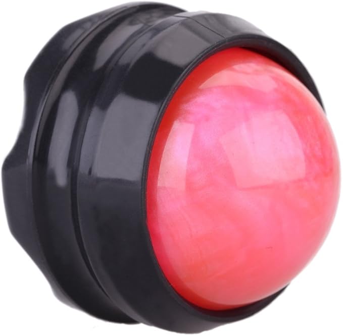 ZONGS Manual Massage Ball Pain Relief Back Roller Massager Self Massage Therapy and Relax Full Body Tools for Sore Muscle Joint Pain Essential Oils or Lotion Relax (Pink)