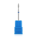 NMKL38 Cuticle Nail Drill Bits Flame Shape 3/32” Professional Safety Cuticle Clean Tool Dead Skin Remover Manicure