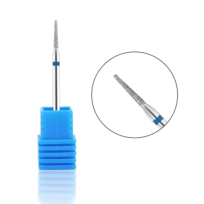 NMKL38 Needle Shaped Cuticle Cleaner Carbide Nail Drill File Bit for Electric Drill Machine Manicure Pedicure (1.6)