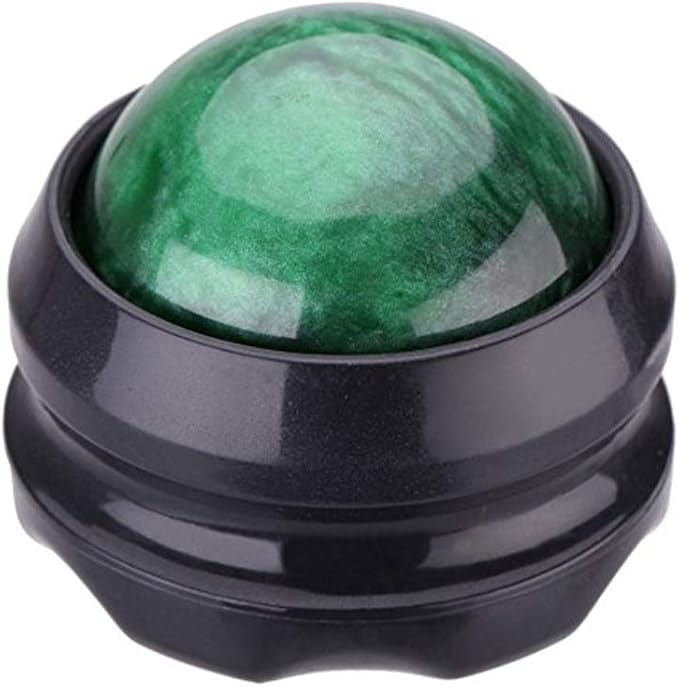 ZONGS Manual Massage Ball Pain Relief Back Roller Massager Self Massage Therapy and Relax Full Body Tools for Sore Muscle Joint Pain Essential Oils or Lotion Relax (Green)