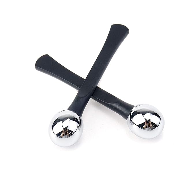 Coshar 4Pcs Metal Massage Stick Eye Cream Applicator Stick Face Cream Massager Roller Tool for Under Eye Reduce Puffiness