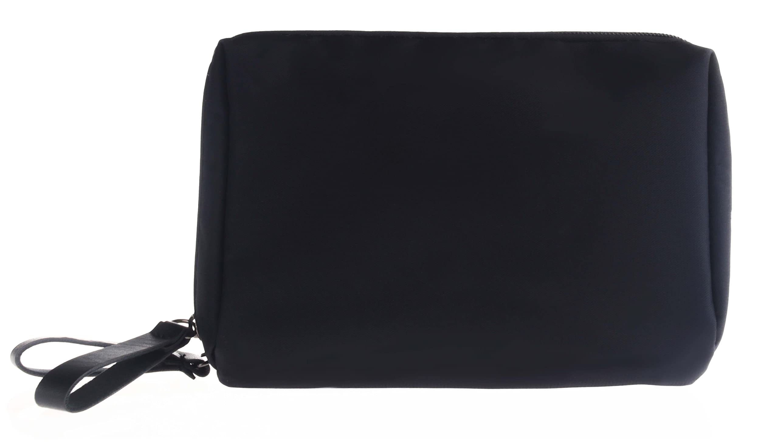 Kososuru Small Makeup Bag for Purse Portable Waterproof Cosmetic Bag Travel Makeup Pouch for Women (All black, Square)