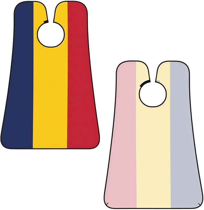 YQxwJL Flag Of Chad Print Beard Bib Shaving Apron, Beard Hair Trimming Cape Gift For Dad