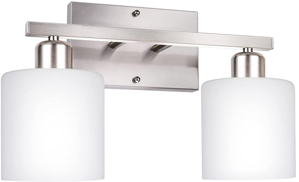 Dekang Bathroom Vanity Light Fixture Brushed Nickel, 2-Light Wall Sconces