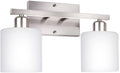 Dekang Bathroom Vanity Light Fixture Brushed Nickel, 2-Light Wall Sconces