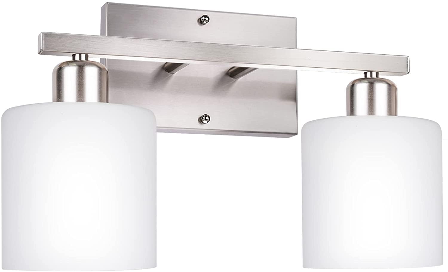 Dekang Bathroom Vanity Light Fixture Brushed Nickel, 2-Light Wall Sconces