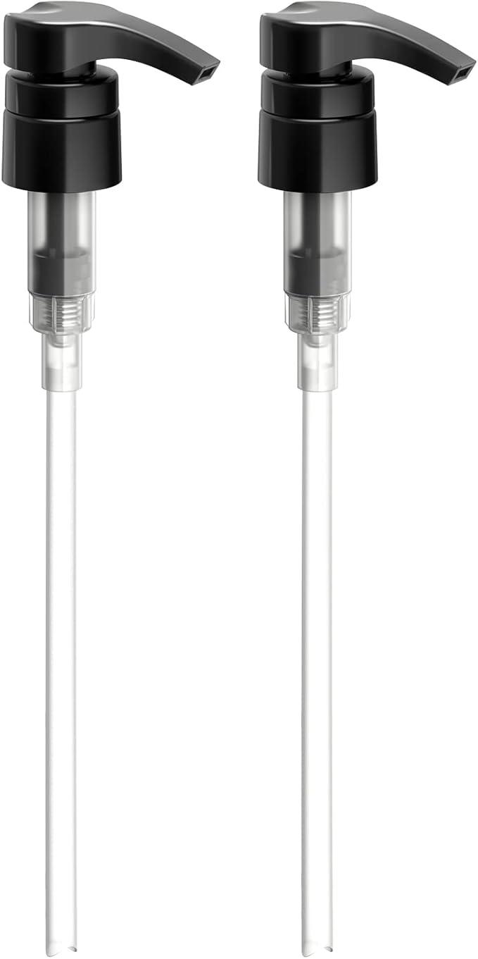 Bar5F Pumps for Shampoo and Conditioner Bottles, Salon-Brand Liters, 2 Pack