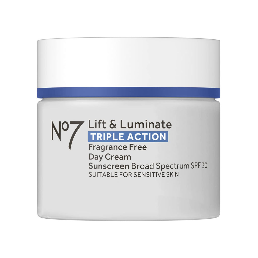 No7 Lift & Luminate Triple Action Face Cream with SPF 30, 1.69 oz