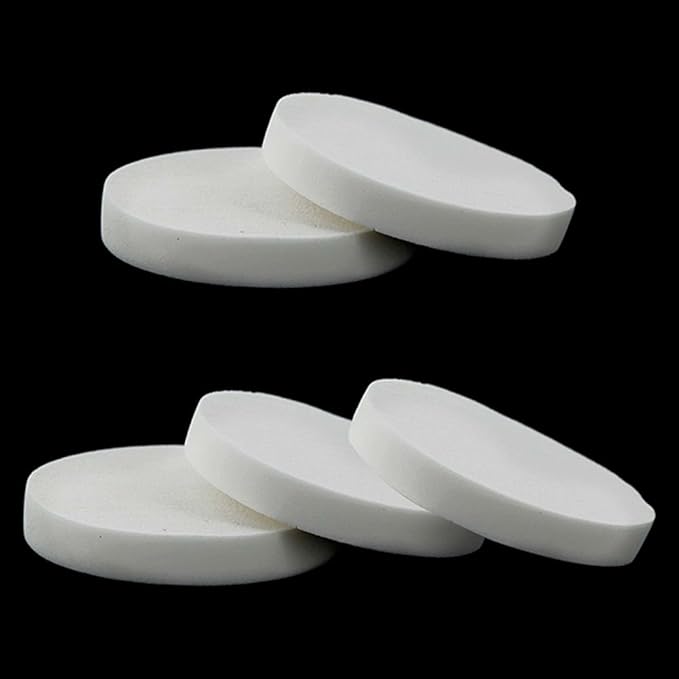 AKOAK 20pcs Round Make Up Facial Face Soft Sponge Cosmetic Puff Women Lady Beauty Makeup Foundation Powder Puff (WHITE COLOR/20)