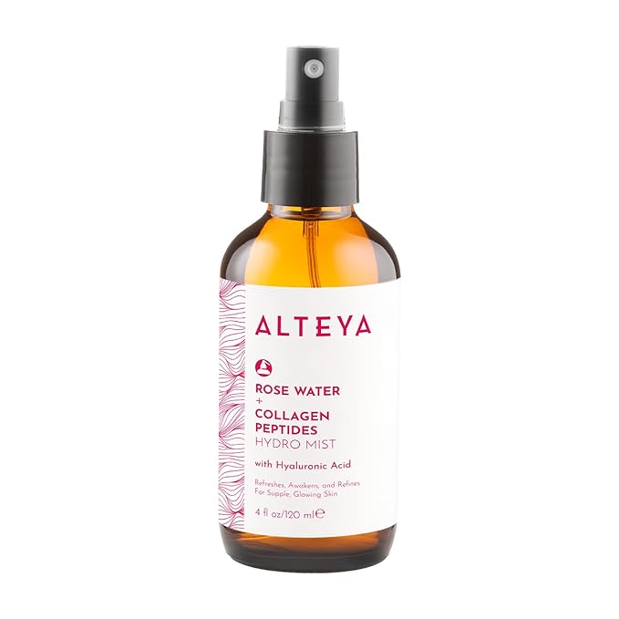 Alteya Organics Rose Water Face Toner With Collagen Peptides 4 Fl Oz