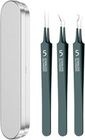 Usiveinborn Blackhead Remover Upgraded, Usiveinborn Blackhead Tweezers, Professional Upgraded Facial Blackhead Remover Tweezers, Blackhead Remover Tools Sets (A2-Green-3pcs)