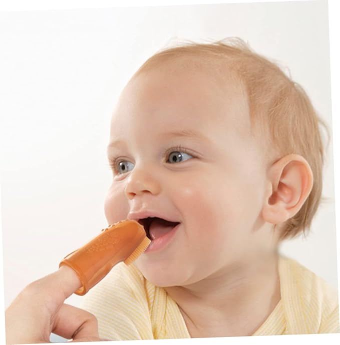 1Set Finger Toothbrush Silicone Oral Care Tool for for Mouth Reusable with Gums Massager