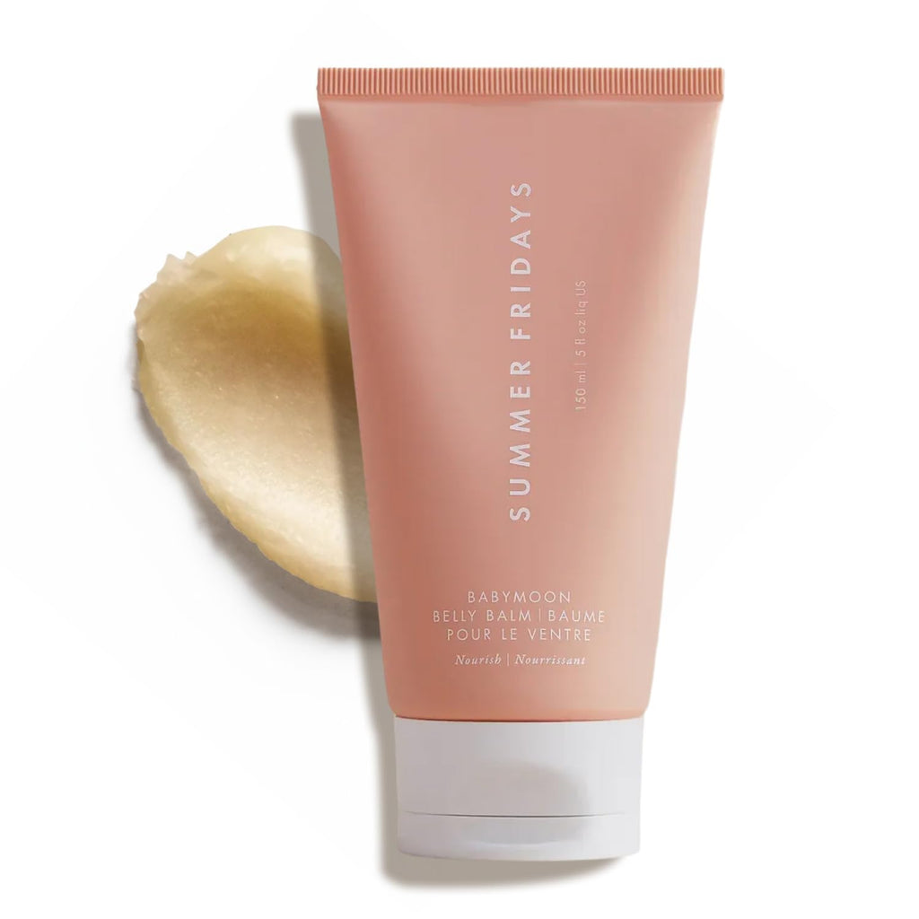 Summer Fridays Babymoon Belly Balm - Nourishing Balm + Body Moisturizer Enriched with Calendula Oil + Vitamin E to Help Reduce the Appearance of Stretch Marks and Dry Skin (5 Fl Oz)