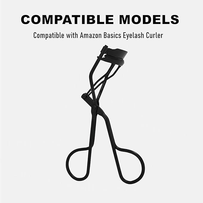 Compatible with Amazon Basic Eyelash Curler Refill Pads,Silicone Replacement Refills Only Fit for Amazon Basic Eye Lash Curler Refill Pads,24Pack.