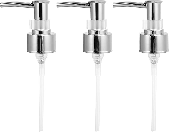 Perfume Bottle Pump Shampoo and Conditioner Bottle Nozzle Shower Gel Bottle Spray Nozzle Kit ABS Material with 360 Degree Rotation for Soap Lotion Massage Oil Bottle Accessory