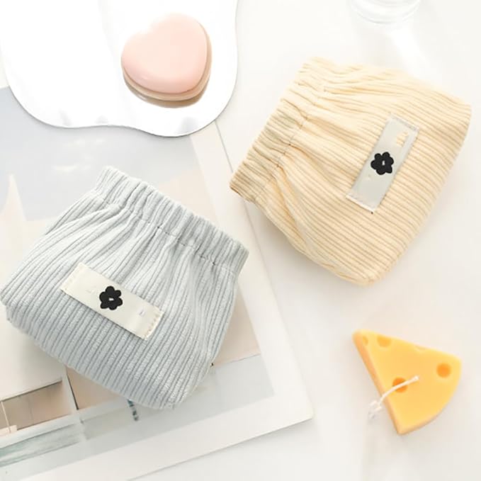 honitty Corduroy Elastic Storage Bag, Portable Popper Organizer, Mini Makeup Bag,Ladies Lipstick Pouch, Large Capacity Wallet, Jewelry Small Objects Storage Organizer.