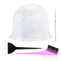 Sibba Hair Highlighting Cap with Punch Holes, Reusable Silicone Hair Coloring Highlight Cap Professional Dye Caps Set with Hook Needle Dual Combs for Home Salon Coloring Frosting