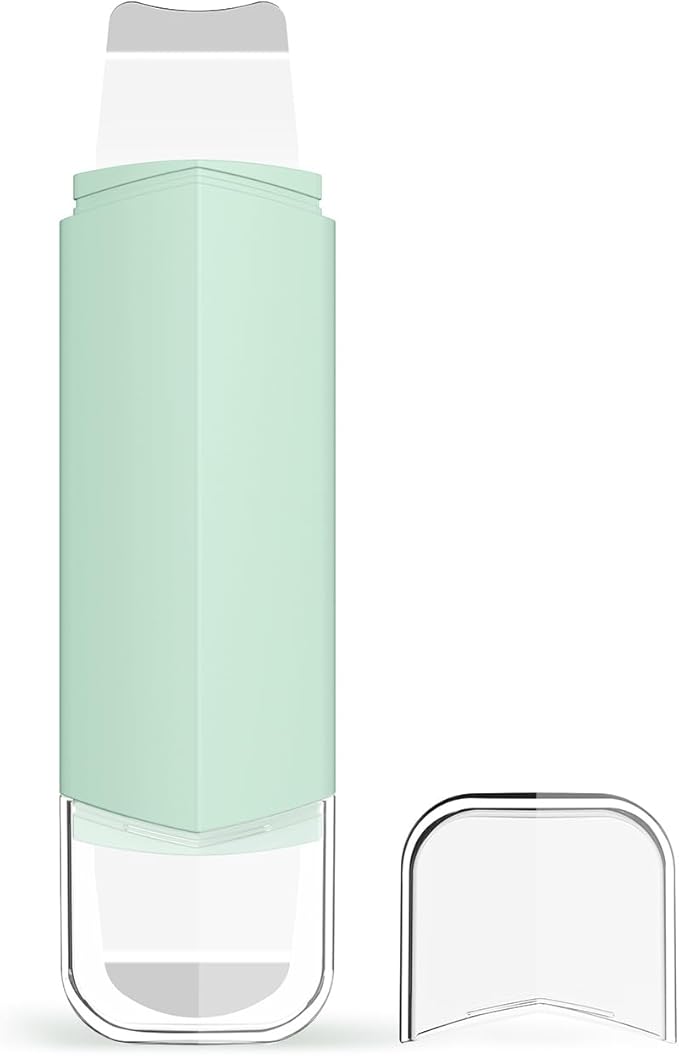 Blackhead Remover Tool for Nose Pore, Professional Facial Spatula, U Shaped & Circular Widened Head for Pore Cleaning, Green