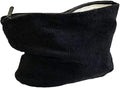 SxoSyo Corduroy Makeup Bags, Cosmetic Pouch for Purse, Black
