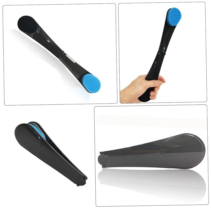 Self Tanning Back Scrub Brush Lotion Applicator Folding Sponge Applicator for Elderly Men Women Easy to Clean