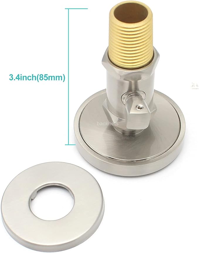 Brass Shower Body Jets with Adjustable Flow, Massage Spa Brushed Nickel Round Body Spray Shower Side Wall Sprayer Head Jets, 4 pcs, Water Saving