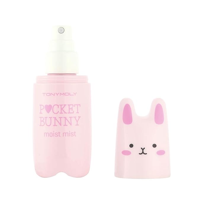 TONYMOLY Pocket Bunny Facial Mist - Hydrating Moisturizer Spray for Moisture & Refreshment, Travel Size, Soothing & Lightweight, Korean Skincare Face Mist, Peach