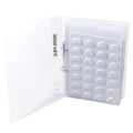 sddfor 70 Pairs of Eyelash Display Card, Eyelash Storage Book, White False Eyelashes Template Catalog Storage Case