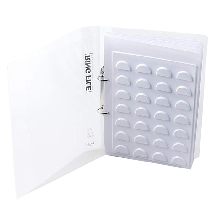 sddfor 70 Pairs of Eyelash Display Card, Eyelash Storage Book, White False Eyelashes Template Catalog Storage Case