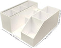 Acrylic Eyelash Beauty Organizer, Grafting Tool Storage With Tweezers Holder Display Boxes for Home Salon (White)