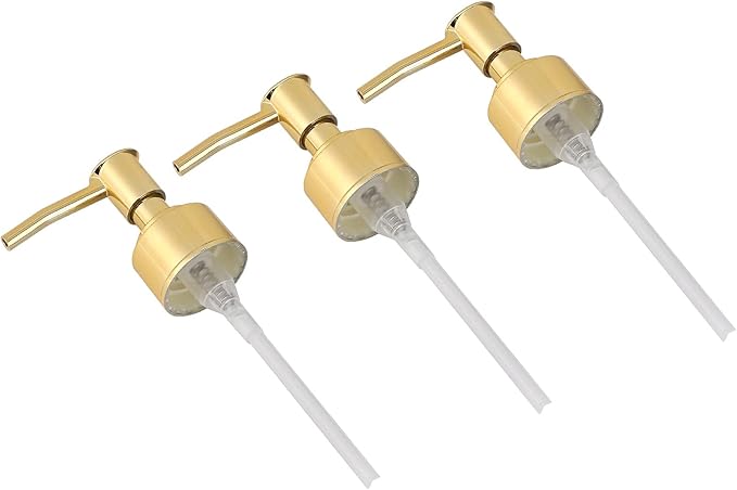 Perfume Bottle Pump Shampoo and Conditioner Bottle Nozzle Shower Gel Bottle Spray Nozzle Kit ABS Material with 360 Degree Rotation for Soap Lotion Massage Oil Bottle Accessory
