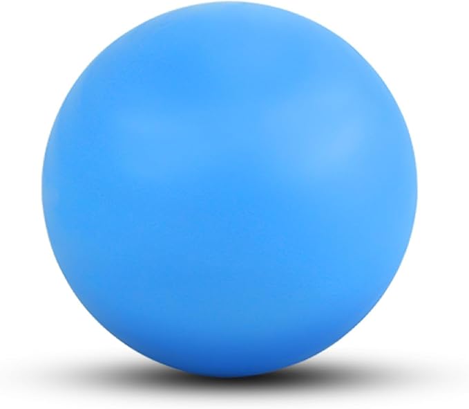 WOVTE Massage Lacrosse Ball for Sore Muscles, Shoulders, Neck, Back, Foot, Body, Deep Tissue, Trigger Point, Muscle Knots, Yoga and Myofascial Release (Blue)