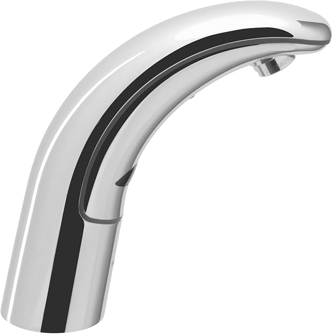Sloan Optima EAF-150 Sensor Activated Touch-Free Faucet, Commercial Grade w/Mounting Hardware - 0.5 GPM Battery-Powered Deck-Mounted Mid Body, Polished Chrome Finish, 3335109