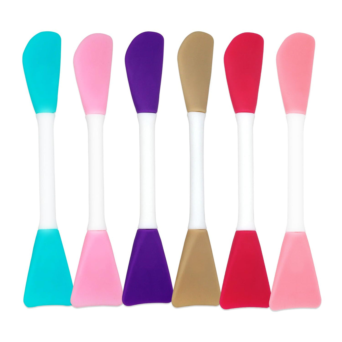 5PCS Silicone Scrubber Set, Lip Scrub Brush, Silicone Face Cleansing Brush, Face Applicator Tool and 2PCS Exfoliating Brushes for Men Women
