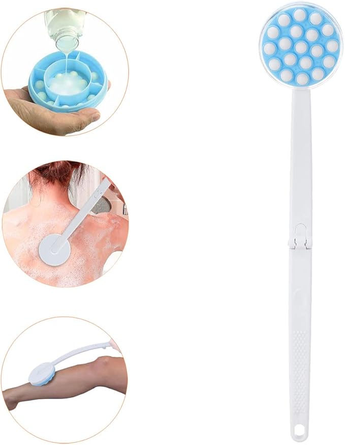 JJHREI Lotion Applicators for Back - Back Lotion Applicator for Women Men Elderly - Foldable Long Handle Easy Reach Self Apply Body Cream,Sunscreen