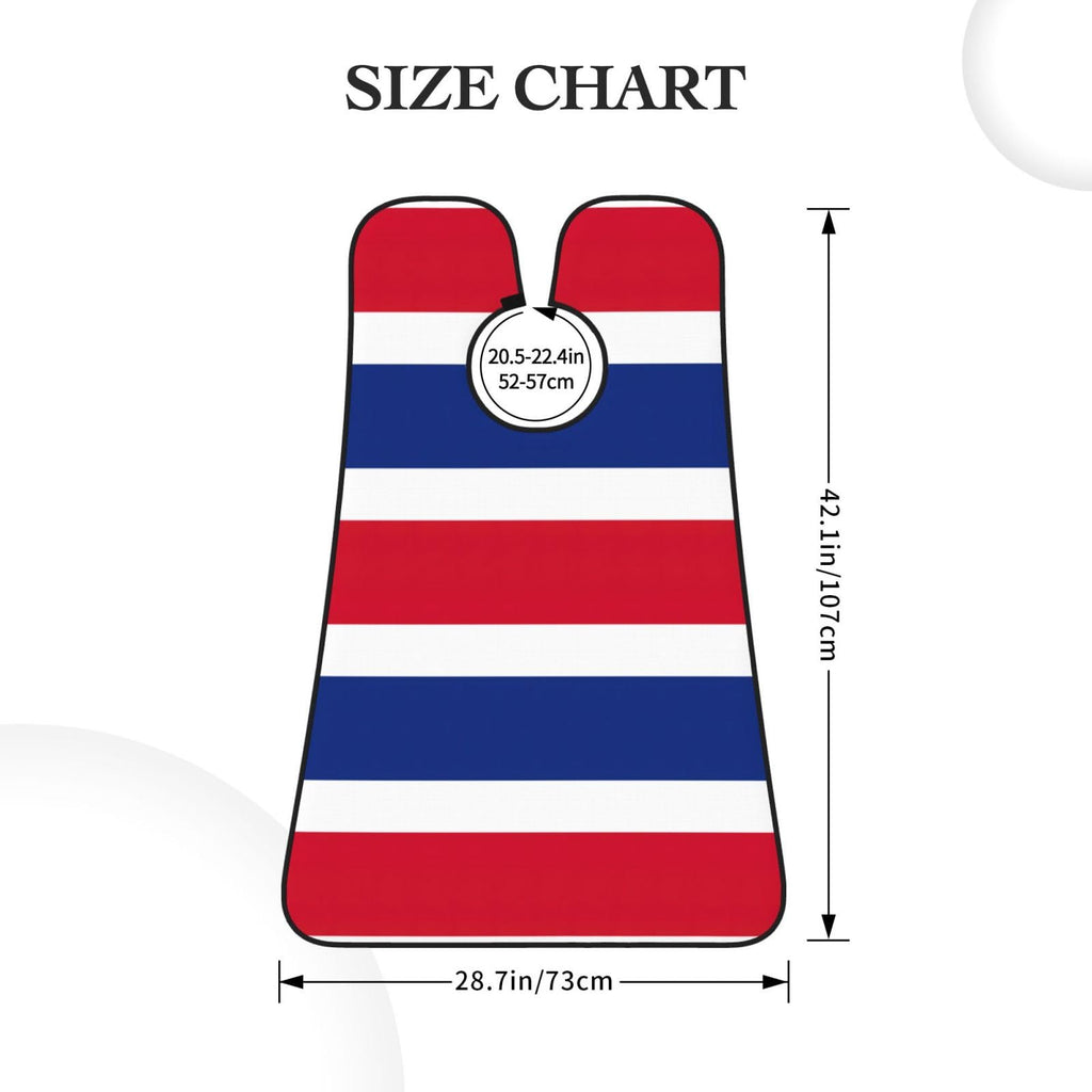 YQxwJL Flag Of Costa Rica Print Beard Bib Shaving Apron, Beard Hair Trimming Cape Gift For Dad